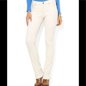 Lauren Ralph Lauren Cream Straight Leg Jeans